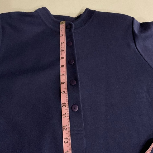 Vintage Liz Claiborne Wool Blend Dress Button Up Blue Sweater Back Pleat… - Picture 6 of 15